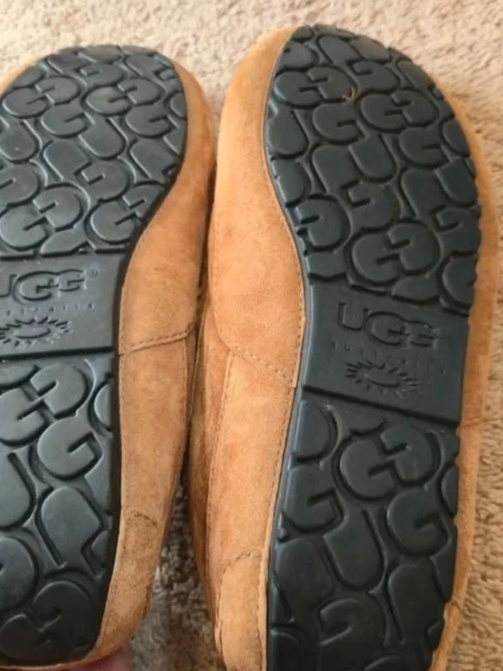 UGG Men's Chestnut Suede Shearling Lined Slip-On